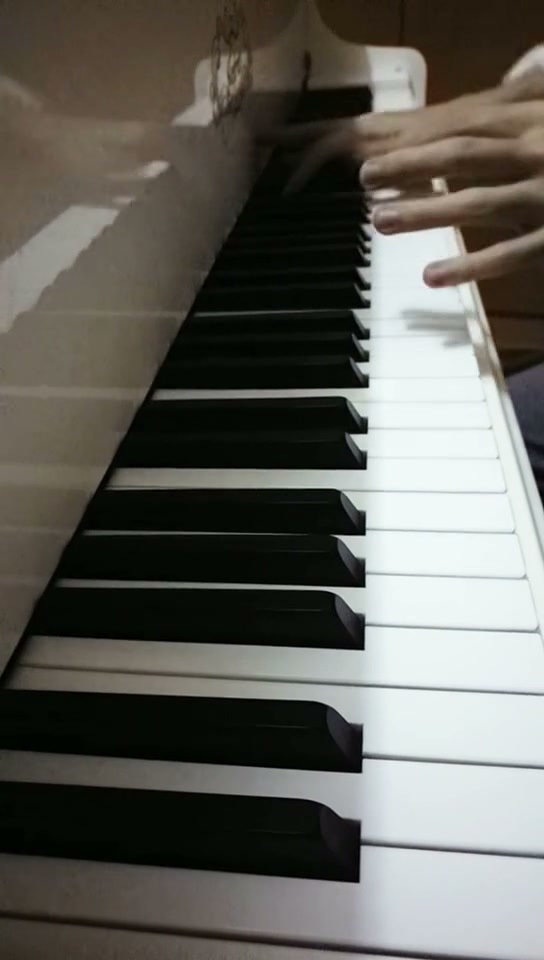 钢琴演奏中的双手与琴键